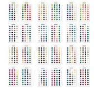 Cartes d'analyse des couleurs ultimes de 12 saisons, ensemble saisonnier de 12 couleurs, guide portable de correspondance des couleurs pour les tenues et le maquillage, palette double face