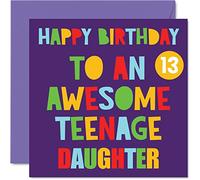Cartes d'anniversaire amusantes pour 13e anniversaire pour fille