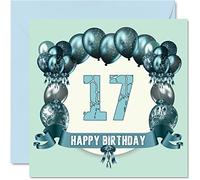 Cartes d'anniversaire amusantes pour garçons - Ballons d'anniversaire - Carte d'anniversaire pour fils neveu nièce sœur cousin frère petite-fille petit-fils 145mm carte de vœux pour