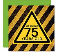 Cartes d'anniversaire amusantes pour homme et femme - Avertissement - Carte d'anniversaire pour papa maman arrière-grand-père grand-mère oncle tante 145mm