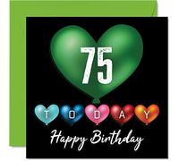 Cartes d'anniversaire amusantes pour homme et femme - Ballons en forme de cœur - Carte d'anniversaire pour papa, maman, arrière-grand-père, grand-père, grand-mère, grand-mère, oncle, tante, 145 mm x