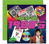 Cartes d'anniversaire amusantes pour homme et femme - Fabriquées dans les années 80 - Carte d'anniversaire pour maman, papa, sœur, frère, oncle, tante, fils, fille, collègue, ami, 145 mm