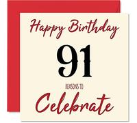 Cartes d'anniversaire amusantes pour homme et femme - Reasons To - Carte d'anniversaire pour grand-père grand-mère papa maman 145mm carte