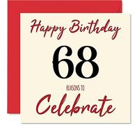 Cartes d'anniversaire amusantes pour homme et femme - Reasons To - Carte d'anniversaire pour papa, maman, grand-père, grand-mère, grand-mère, oncle, tante, cousin, 145 mm x 145 mm, carte de vœux pour