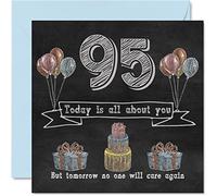 Cartes d'anniversaire amusantes pour homme et femme - Tableau noir à craie - Carte d'anniversaire pour papa grand-père grand-mère grand-père grand-mère maman