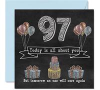 Cartes d'anniversaire amusantes pour homme et femme - Tableau noir à craie - Carte d'anniversaire pour papa grand-père grand-mère grand-père grand-mère maman