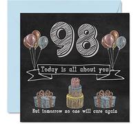 Cartes d'anniversaire amusantes pour homme et femme - Tableau noir à craie - Carte d'anniversaire pour papa grand-père grand-mère grand-père grand-mère maman