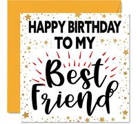 Cartes d'anniversaire amusantes pour un ami - Carte d'anniversaire sincère de la part de Bestie, Friends Gifts - Cartes de vœux d'amitié 145 mm