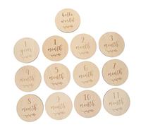 Cartes D'anniversaire Bébé En Bois Cartes Mensuelles Souvenirs Précieux Premiers Mois