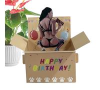Cartes D'anniversaire - Carte De Anniversaire Drôle 3D, Carte Pop De Naissance Humoristique Pop, Salutation Amusante Pour Garçon Fils Papa Maman Mari Sa Femme Sœur Femmes Hommes Amies A