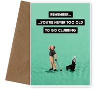 Cartes d'anniversaire de golf pour homme - Carte de vœux humoristique et carte d'anniversaire amusante pour homme, mari, frère, oncle, fils