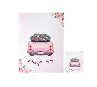 Cartes d'anniversaire de mariage Décoration de voiture romantique vintage | Mariage Cartes de bénédiction pour les cérémonies de fiançailles Occasions spéciales Fête du Nouvel An Soirée Bénédictions