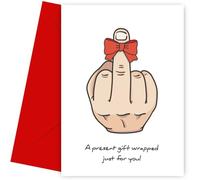 Cartes d'anniversaire grossières pour homme et femme - Doigt d'honneur - Cartes d'anniversaire humoristiques pour adulte, pour ami, sœur, frère, mari ou cousin
