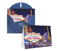 Cartes d'anniversaire Las Vegas Night City avec enveloppes, cartes de notes pour toutes les occasions, cartes de vœux, cartes vierges, cartes de condoléances, cartes « Thinking of You »