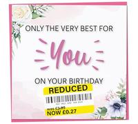 Cartes d'anniversaire pour femme, carte d'anniversaire amusante, autocollant réduit, cartes de vœux humoristiques, « Only The Very Best for You on Your Special Day », cadeaux sarcastiques pour elle