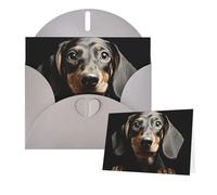 Cartes d'anniversaire « Thinking of You » avec enveloppes, tampon teckel, cartes vierges pour toutes les occasions, carte de vœux d'anniversaire pour invitations de mariage, remerciements, 10 x 15 cm