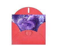 Cartes d'anniversaire vierges avec impression d'amour violette, cartes de vœux, cartes de remerciement, enveloppes pour toutes les occasions