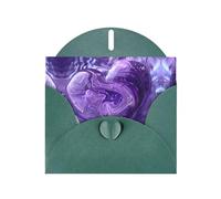 Cartes d'anniversaire vierges avec impression d'amour violette, cartes de vœux, cartes de remerciement, enveloppes pour toutes les occasions