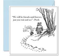 Cartes d'anniversaire Winnie l'ourson pour homme et femme - My Favourite Day - Carte d'anniversaire pour maman, papa, sœur, frère, fille, oncle, tante, grand-père, 145 mm x 145 mm