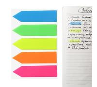 Cartes d'annotation de livre - 200 onglets d'annotation de livre en PET,Étiquettes colorées pour boîtes en papier Étiquettes adhésives fluorescentes translucides pour cahier de recettes