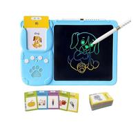 Cartes d'apprentissage de la parole, cartes didactiques parlantes, cartes flash audibles 2 en 1 | Jouets préscolaires amusants pour parler, jouets éducatifs pour apprendre les langues avec tablette de