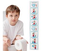 Cartes d'apprentissage de la propreté - Kit d'instructions illustrées pour la salle de bain, tableau de suivi des récompenses éducatives, aides pédagogiques interactives encourageant la pratique indép