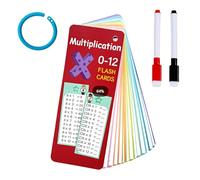 Cartes d'apprentissage de la Table de Multiplication pour Enfants,15 Cartes 1x1 Jeu éducatif Amusant,Aide au calcul élève du Primaire,pour la Maison et la Salle de Classe.