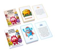 Cartes d'apprentissage des émotions pour, Cartes Flash d'empathie pour, Jeu d'intelligence émotionnelle, Constructeur de compétences sociales, Convivial, 7,7x12 cm, pour l'école
