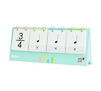 Cartes d'apprentissage du rythme musical - Kit de pratique de piano - Cartes éducatives pour jeunes enfants, développement des compétences | Jeu de notes facile, entraînement musical interactif