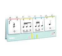 Cartes d'apprentissage du rythme musical : plateforme d'entraînement de notes de piano, outil d'instruction simple, jeu de pratique éducative | Pour enfants et jeunes enfants