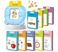 Cartes d'apprentissage parlantes pour enfants 510 mots à partir de 2, 3, 4, 5, 6 ans, 255 feuilles, jeux éducatifs pour autisme, jouets éducatifs en allemand pour enfants d'âge préscolaire, cadeau