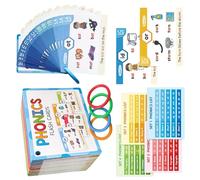 Cartes d'apprentissage phoniques pour enfants - Outil éducatif pour apprendre à lire pour la langue - Outil éducatif pour adultes