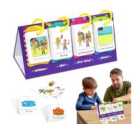 Cartes d'apprentissage pour apprendre les mots visuels, cartes de vocabulaire | Cartes de formation de vocabulaire pour | Fiches anglaises effaçables à sec à code couleur pour cartes de leçon