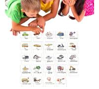 Cartes d'apprentissage pour mots communs - Cartes d'apprentissage pour mots visibles - 24 feuilles de cartes d'apprentissage pour lire les mots - Cartes de conscience primaires à haute fréquence