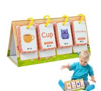Cartes d'apprentissage pour tout-petit, cartes flash de mots en bas âge | 96 pièces Jeu de mots éducatif éducatif, jouets éducatifs interactifs pour la maternelle, la maternelle, la salle de classe
