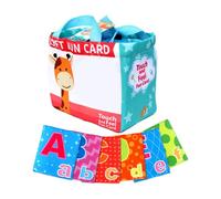 Cartes d'apprentissage précoces - Cartes alphabet pour cartes en doux, jouets préscolaires | de reconnaissance des lettres majuscules avec sac de transport - Outils d'apprentissage