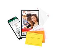 Cartes d'apprentissage Qualifications économiques IHK 2026 | 480 cartes imprimées + application (Android & iOS) | Tous les 4 compartiments | Professionnel contrôlé | WBQ