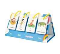 Cartes d'apprentissage - Tableaux d'apprentissage de la construction de phrases - 78 cartes - Activité en ntraînement phrase - Maternelle - Éducation familiale - Kit d'alphabétisation pour