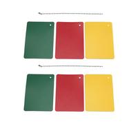Cartes d'arbitre de football, accessoires de jeu d'arbitrage | Cartes d'avertissement rouge, jaune, vert | pour jeu de compétition, divertissement sur le terrain de jeu