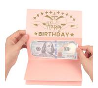 Cartes d'argent d'anniversaire, porte-argent d'anniversaire, carte de joyeux anniversaire, porte-espèces pliable, enveloppe de vœux, tirelire d'anniversaire créative pour enfants,