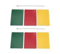 Cartes d'avertissement d'arbitre - Ensemble d'outils de pénalité pour la gestion des jeux | PP étanche, kit officiel de football pour entraîneurs, pack de signaux professionnels, équipement de match