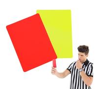 Cartes d'avertissement de football | Kit d'accessoires d'arbitre de carte d'arbitre de football 2 pièces - Fournitures d'arbitre de football avec carte rouge et jaune de football pour les matchs en