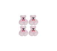 Cartes de 4 boutons nounours 16 x 18 mm - Rico Design(...) - Lilas clair Lilas clair G