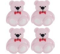 Cartes de 4 boutons nounours 16 x 18 mm - Rico Design(...) - Lilas clair Lilas clair G