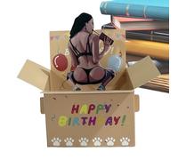 Cartes De Anniversaire - 15 x 13 x 0,1 cm Hilarantes Cartes de vœux | Blank Note Card Salutation Humoristique Pour Filles Adultes Pour Sister Men, 3D Pop-Up Firework Card | Garçon F