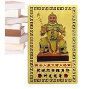 Cartes de bénédiction Tai Sui 2026, doré et cuivre chinois, décoration portable, porte chance, carte de bon augure | pour hommes, femmes, jeunes, papa, grand-mère, grand-père, épouse, fils