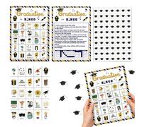 Cartes De Bingo De Remise De Diplôme - 24 Joueurs 2026 Jeu Amusant De Remise De Diplôme | Cartes De Bingo De Fête De Fin D’études, Jeu De Fête De Commencement, Activité D’événement De Célébration, Ens