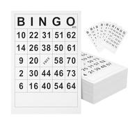 Cartes de bingo : feuille de bingo billets de bingo livres 60 pièces feuilles de bingo multi-jeux amusants différentes cartes, jeu de fête, jeu familial