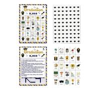 Cartes de bingo pour baccalauréat - 24 joueurs 2026 Jeu pour la remise des diplômes, Cartes de bingo pour les fêtes de Laua imprimables | Activités passionnantes pour les réunions de famille