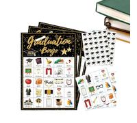 Cartes de bingo pour remise de diplôme - Activité de remise de diplôme, jeu de mémoire en classe | Papier 17,7 x 12,7 cm Kit de divertissement de table Université Collège Collection, Souvenir, Moments